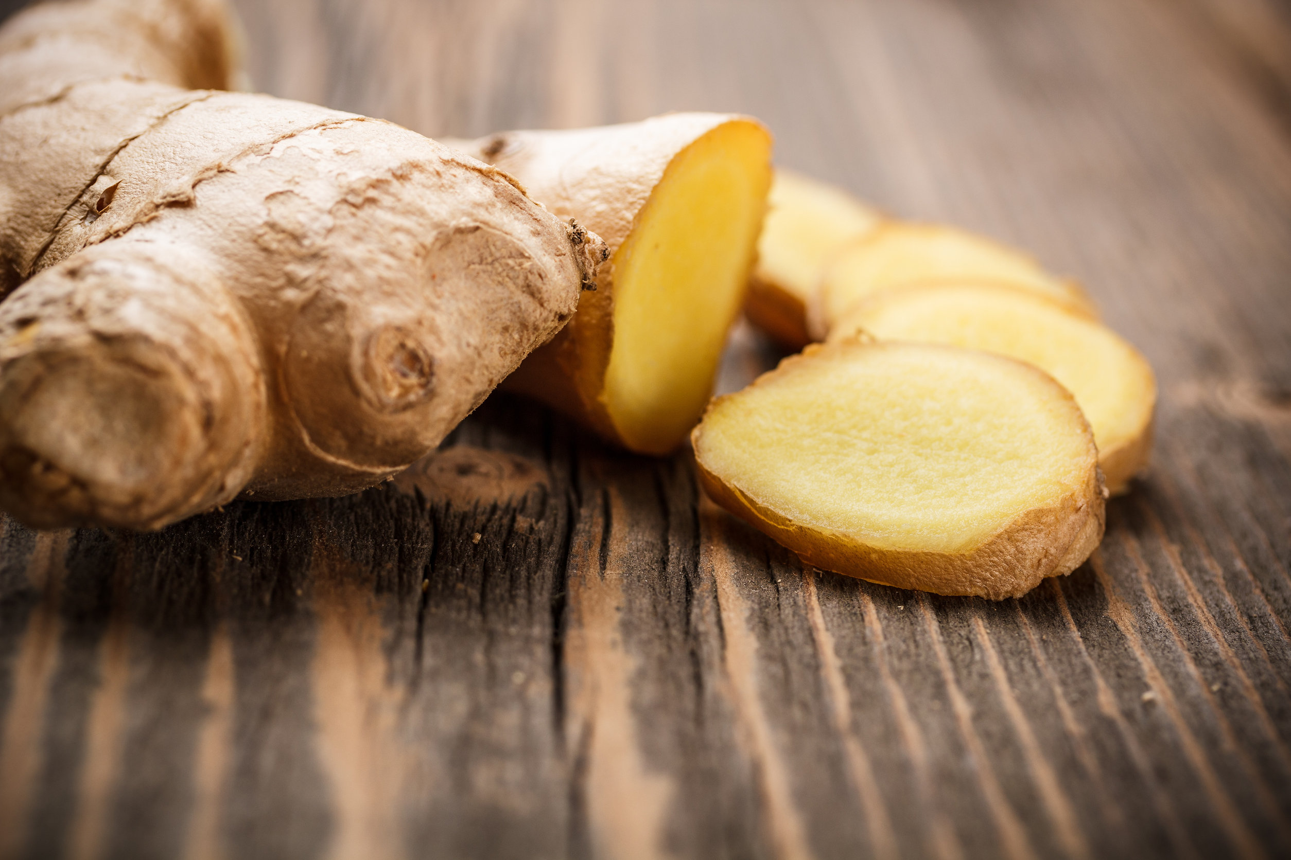 Close up of fresh ginger